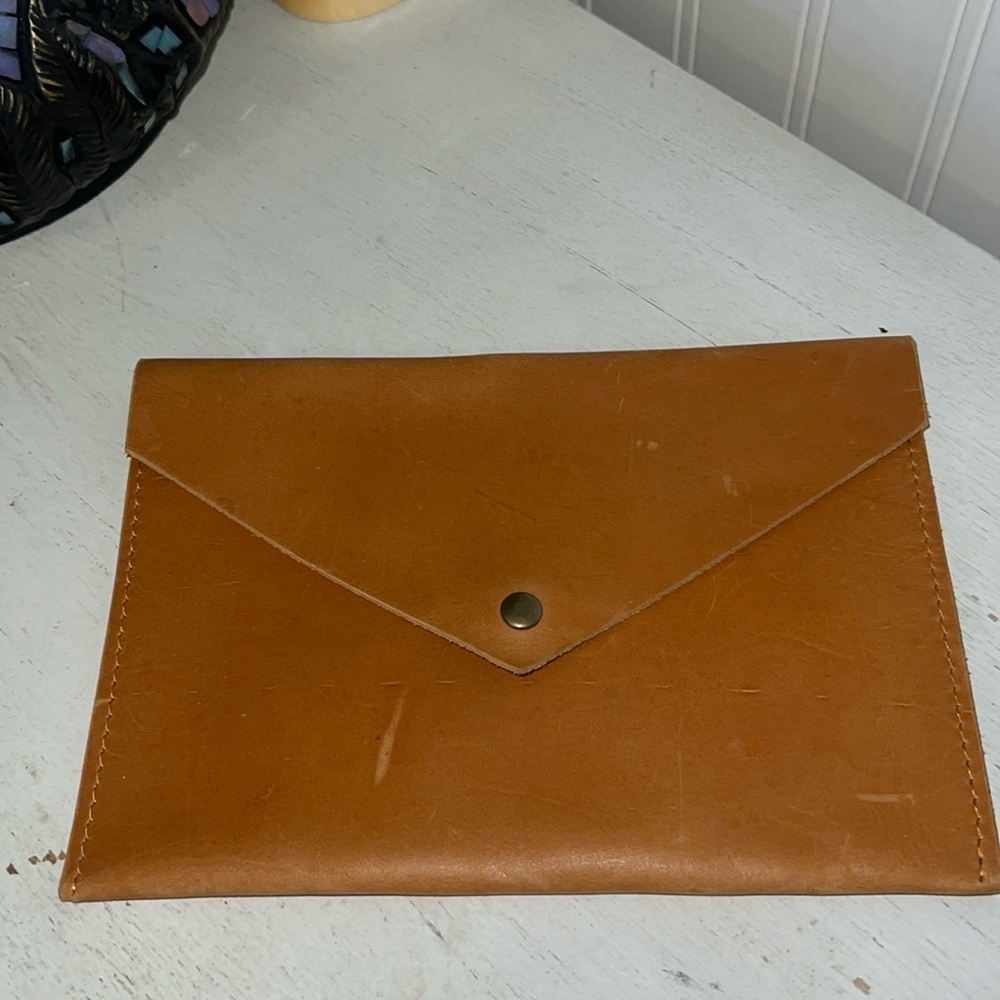 Able leather clutch